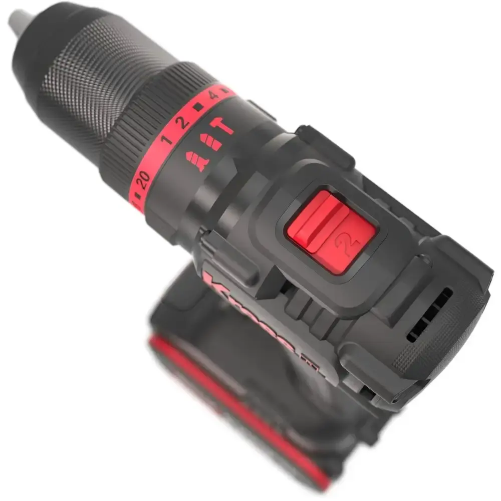 Parafusadeira furadeira de impacto 1/2POL 20V 2 baterias e carregador Kress — fotografia 7