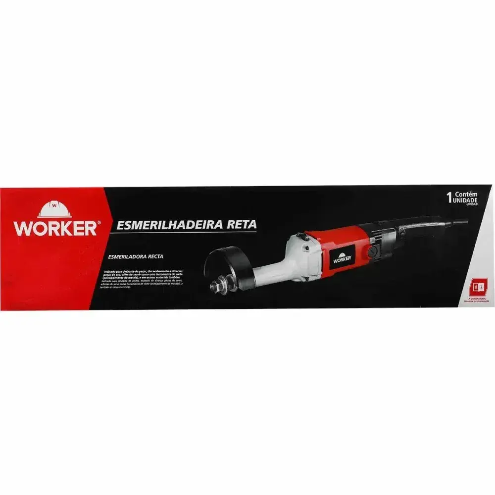 Esmerilhadeira reta 6 5000RPM 1050W Worker — fotografia 12