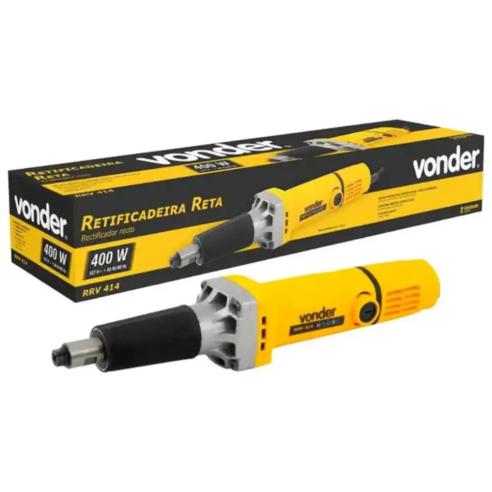 Retífica industrial 1/4 POL reta 400W RRV-414 Vonder 220 V — fotografia 6