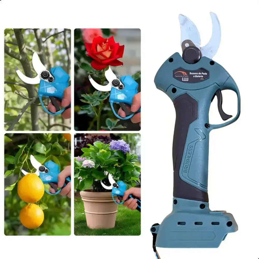Tesoura de poda a bateria 21V com carregador e 1 bateria BAS25 Merax — fotografia 4
