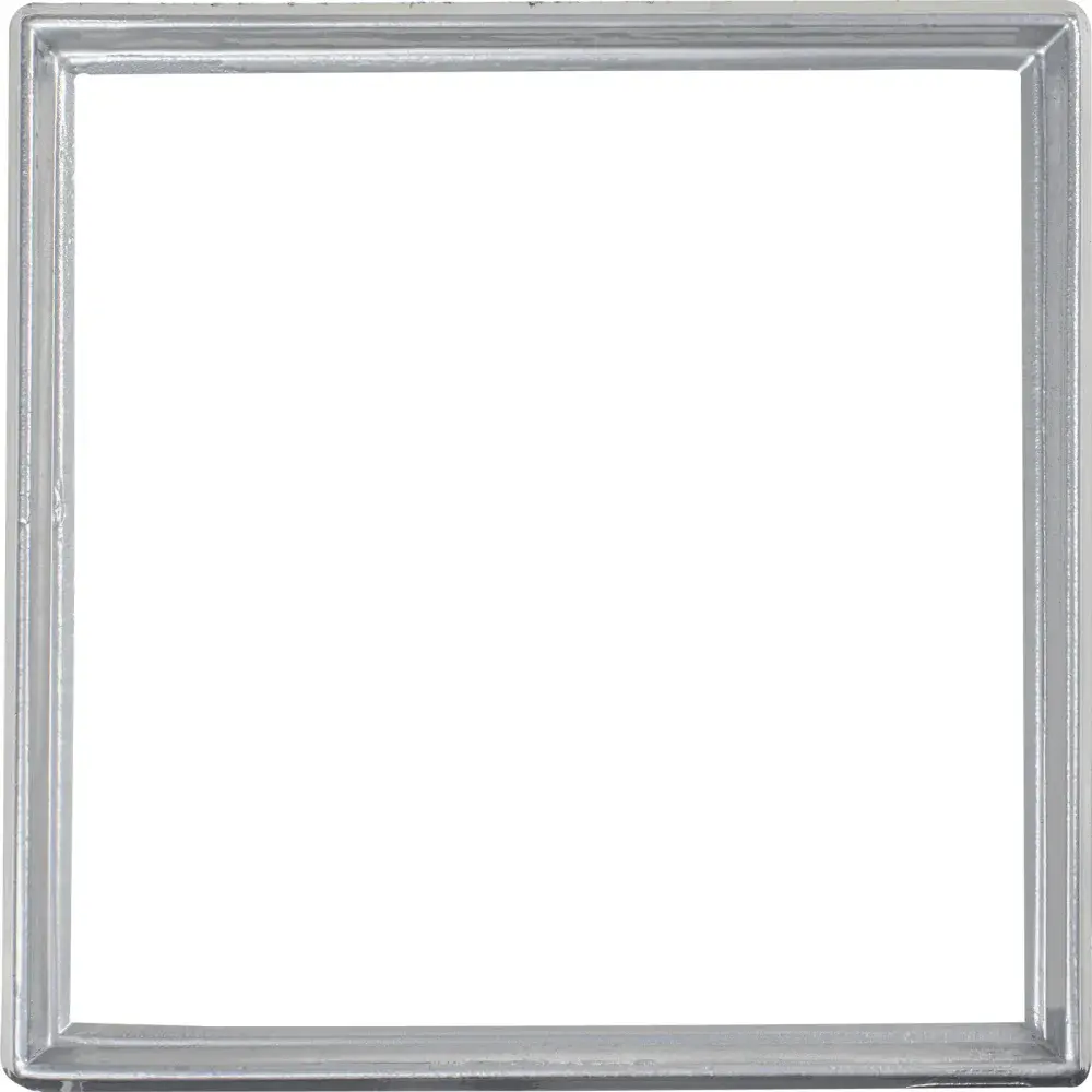 Grelha de alumínio 20X20 cm com porta grelha polido Liege — fotografia 7