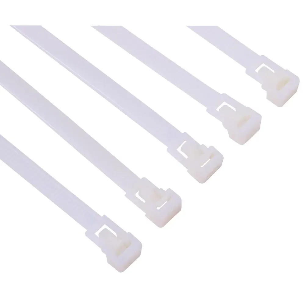 Abraçadeira com trava 200 x 7,6MM branca 20 peças Worker — fotografia 3