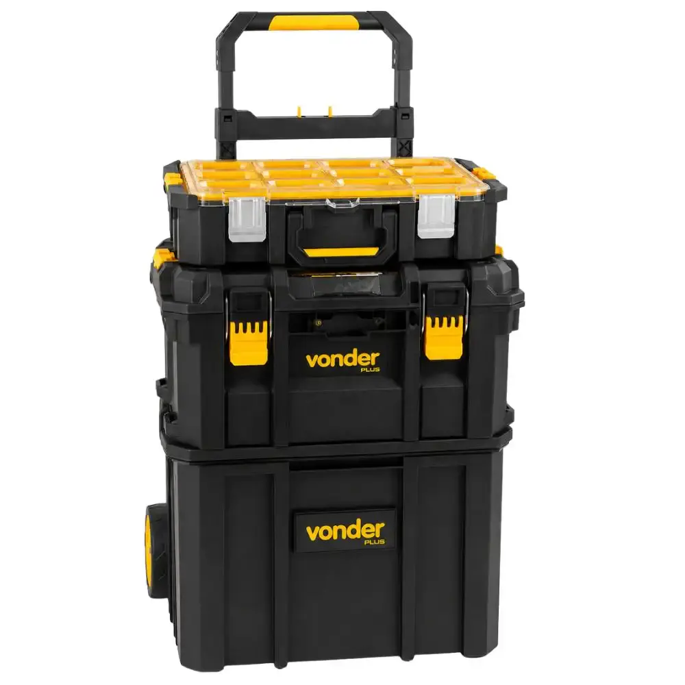 Kit caixa ferramenta CRV-900 com organizadores CPV-920 e OPV-900 Vonder — fotografia de referência