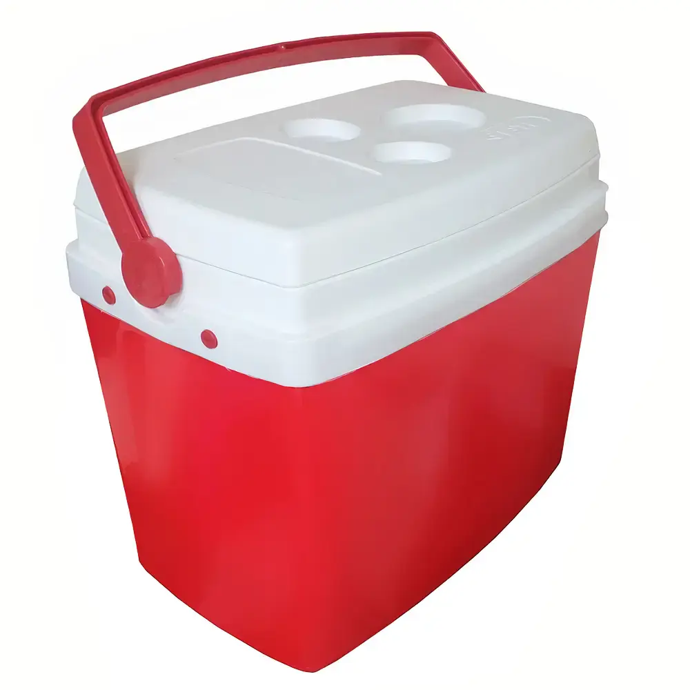 Caixa térmica 34 litros vermelha cooler CXT0034 Botafogo — fotografia de referência