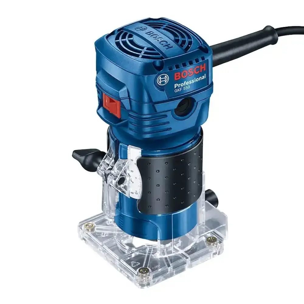 Tupia profissional 6 MM 550W com 2 pinças GKF 550 Bosch 110 V