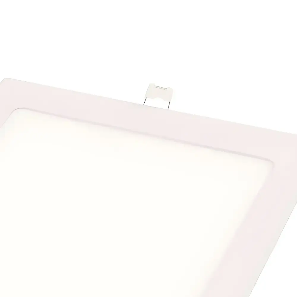 Painel led plafon embutir quadrado 6500K 24W luz branca bivolt Tramontina — fotografia 5