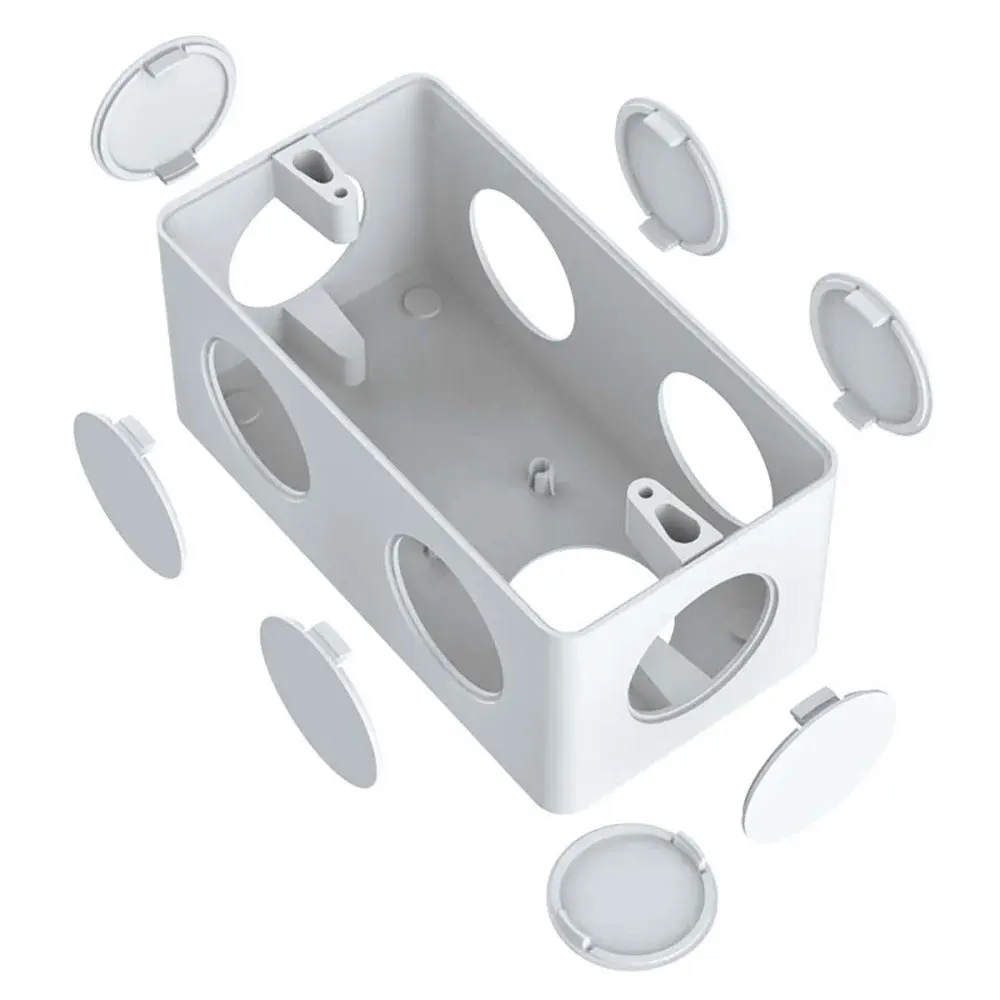 Caixa condulete 1 com 7 entradas pvc branco Inpol
