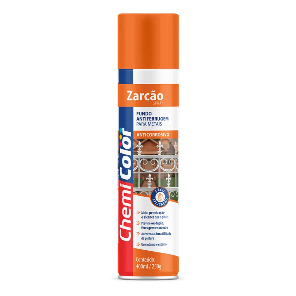 Zarcão spray modelo com 400ML/250G para metais Chemicolor — fotografia de referência