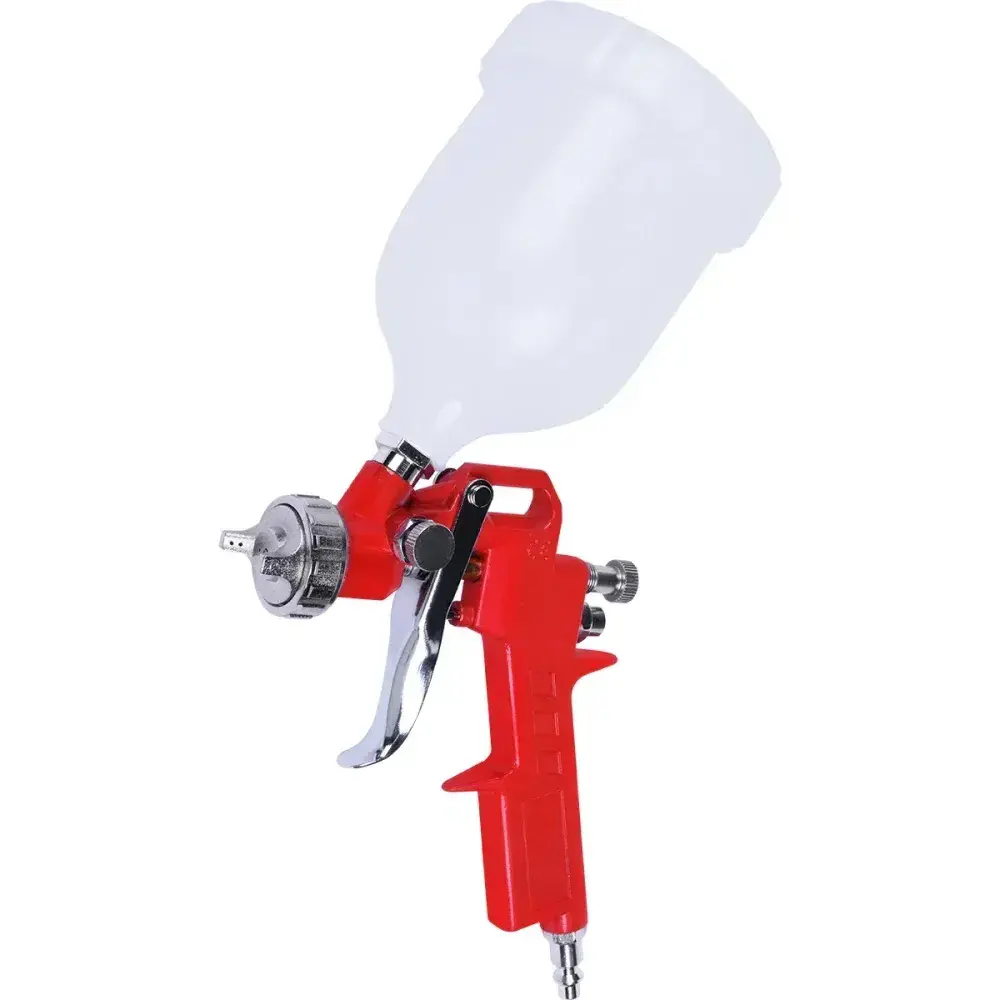 Pistola de pintura hvlp com caneca 1,5MM 600ML primer Bumafer — fotografia 6