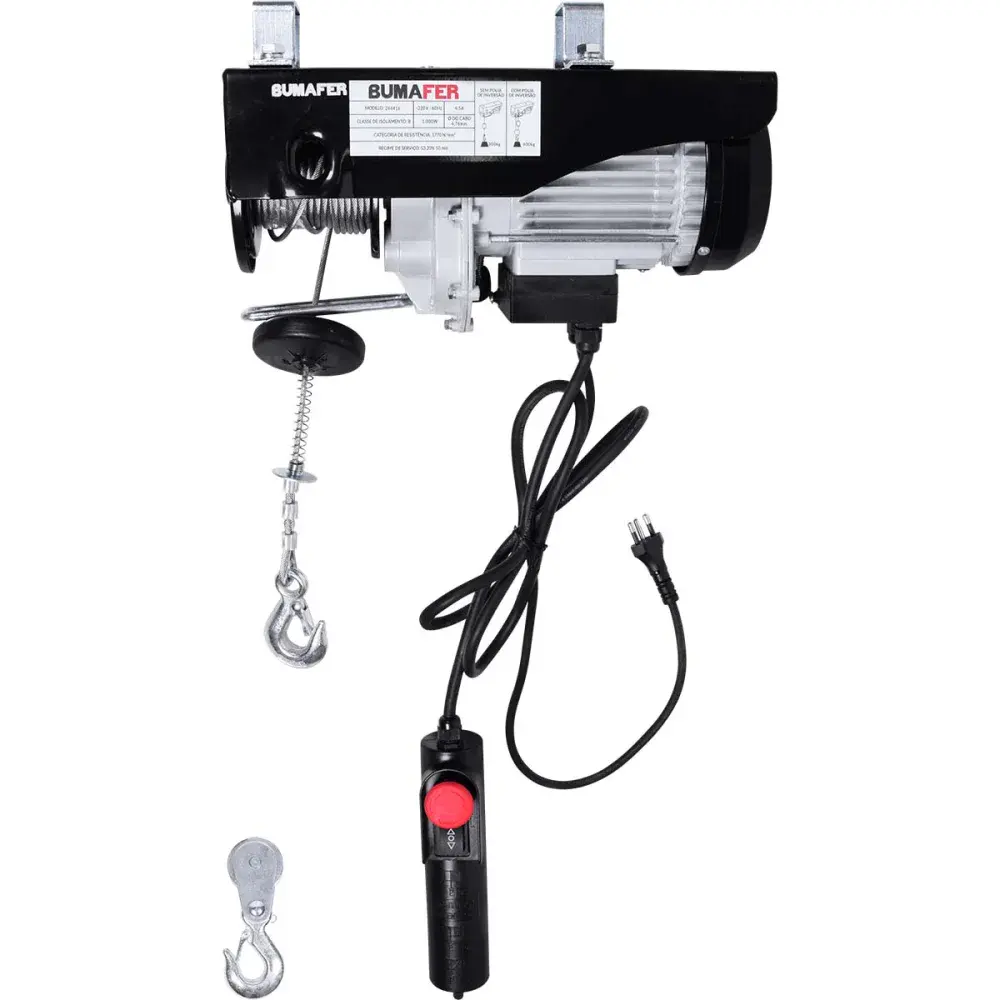 Guincho elétrico 300/600KG 1050W 220V Bumafer