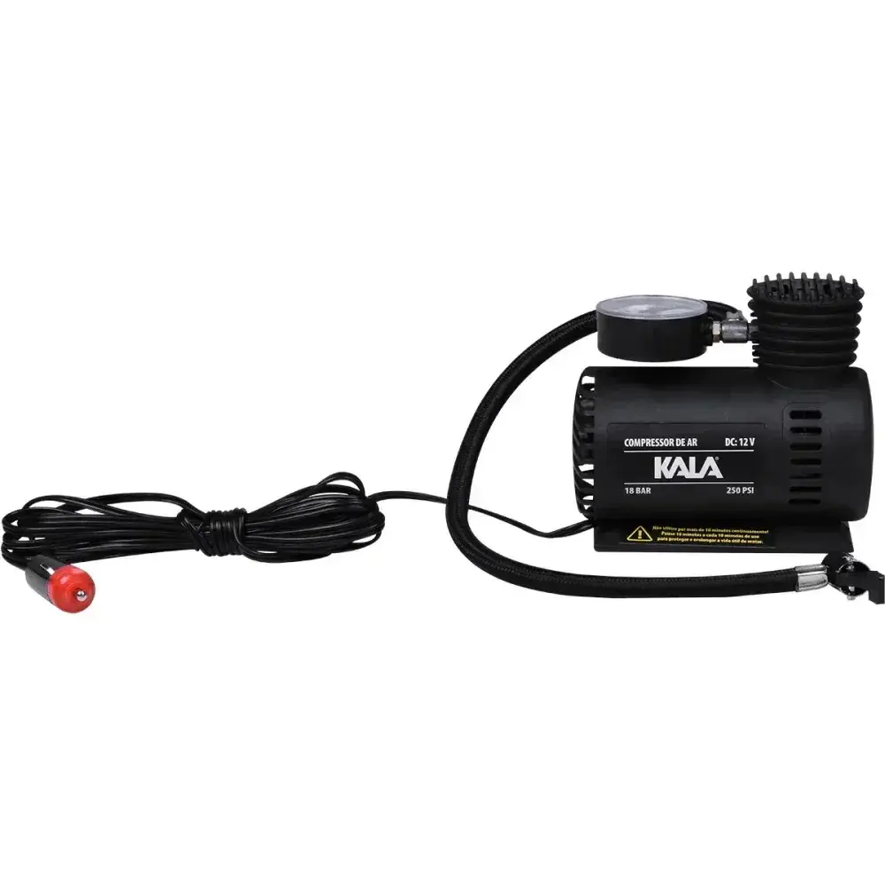 Compressor de ar compacto 250PSI 60W 12V Kala — fotografia 5
