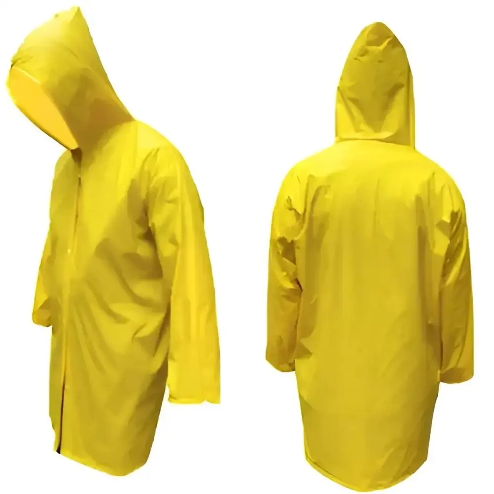 Capa de chuva PVC forrado com capuz fixo e manga longa Evald XG — fotografia 3