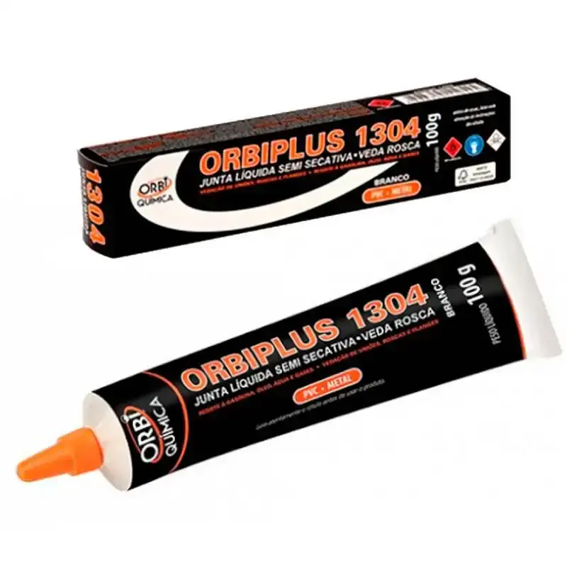 Vedante líquido Orbi plus para vedar roscas de metal e PVC 100 GR Orbi quimica