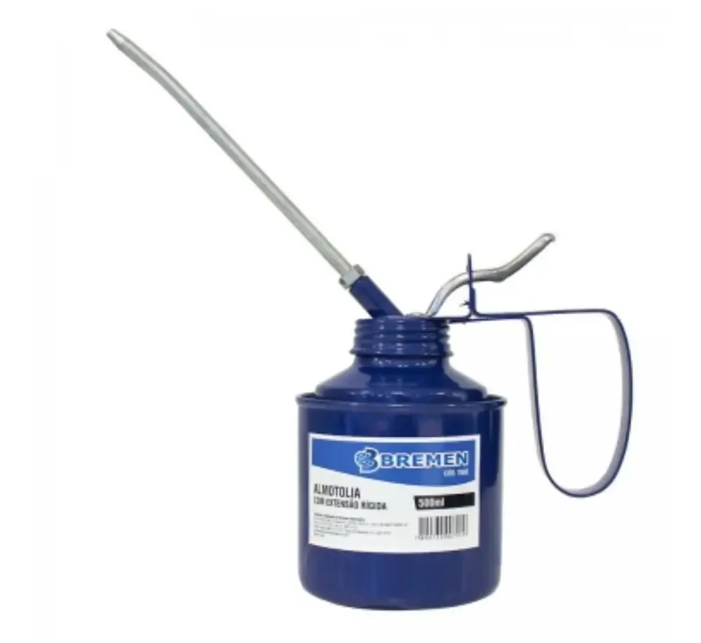 Almotolia Metálica Bico Rígido 500 ml BREMEN — fotografia de referência
