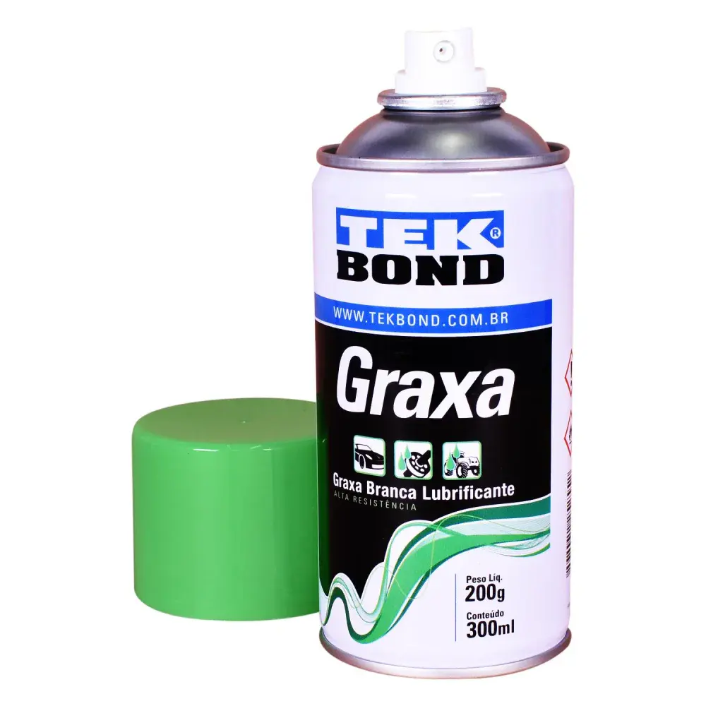Graxa spray branca 300ML Tekbond — fotografia 3