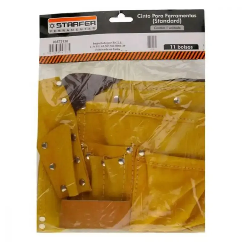 Cinto para ferramentas com 11 bolsos em couro standard Starfer — fotografia 3