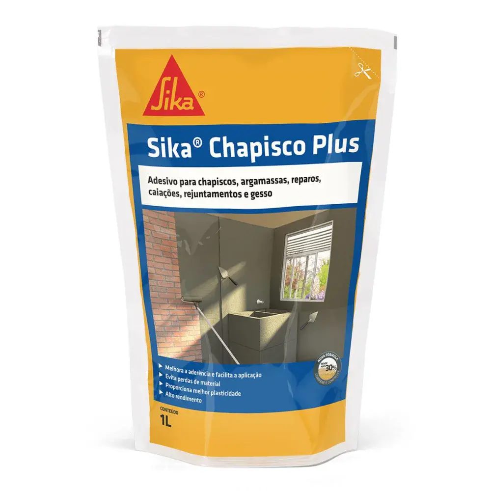 Sika® chapisco plus adesivo sintético 1L Sika — fotografia de referência