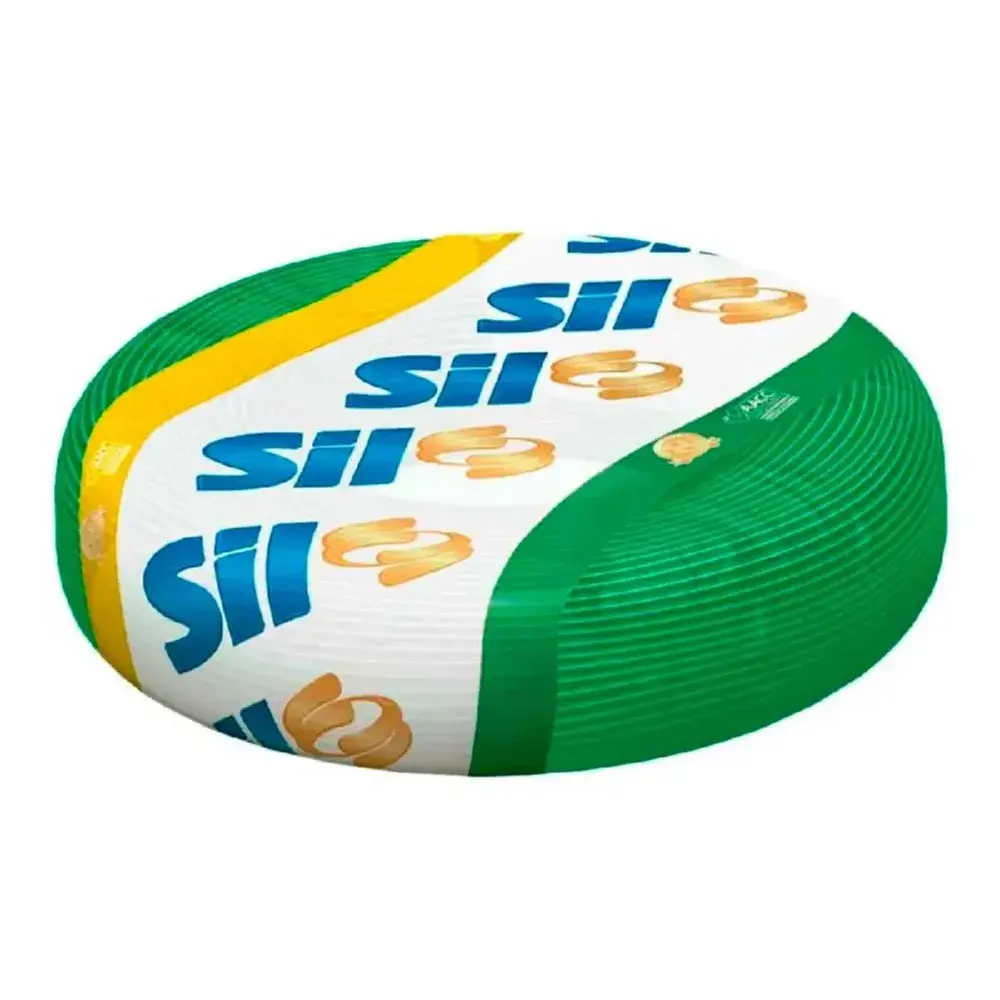 Cabinho flexível 10MM vd 750V 100M Sil