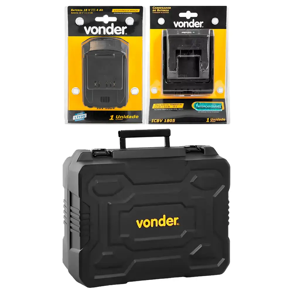 Esmerilhadeira angular 18V 4.1/2 POL bateria e carregador Vonder — fotografia 4