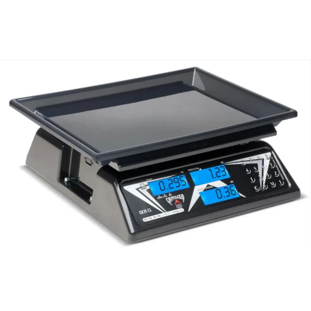 Balança eletrônica com bateria preto dcr-cl 15W 15KG Ramuza
