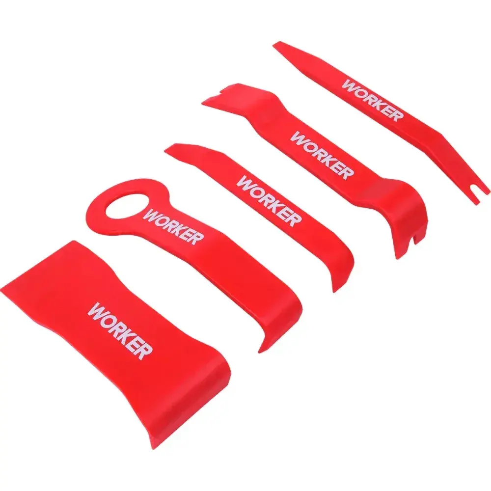 Sacador/espátula nylon para remover forro 5 peç Worker — fotografia 6