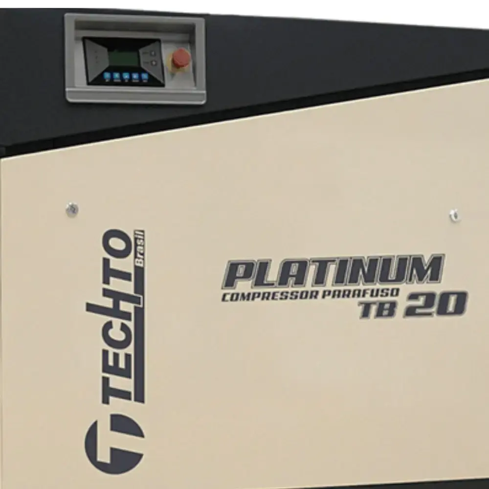 Compressor de parafuso platinum TB 20 RCH 360L 380V 60HZ 8 BAR techto cross — fotografia 2