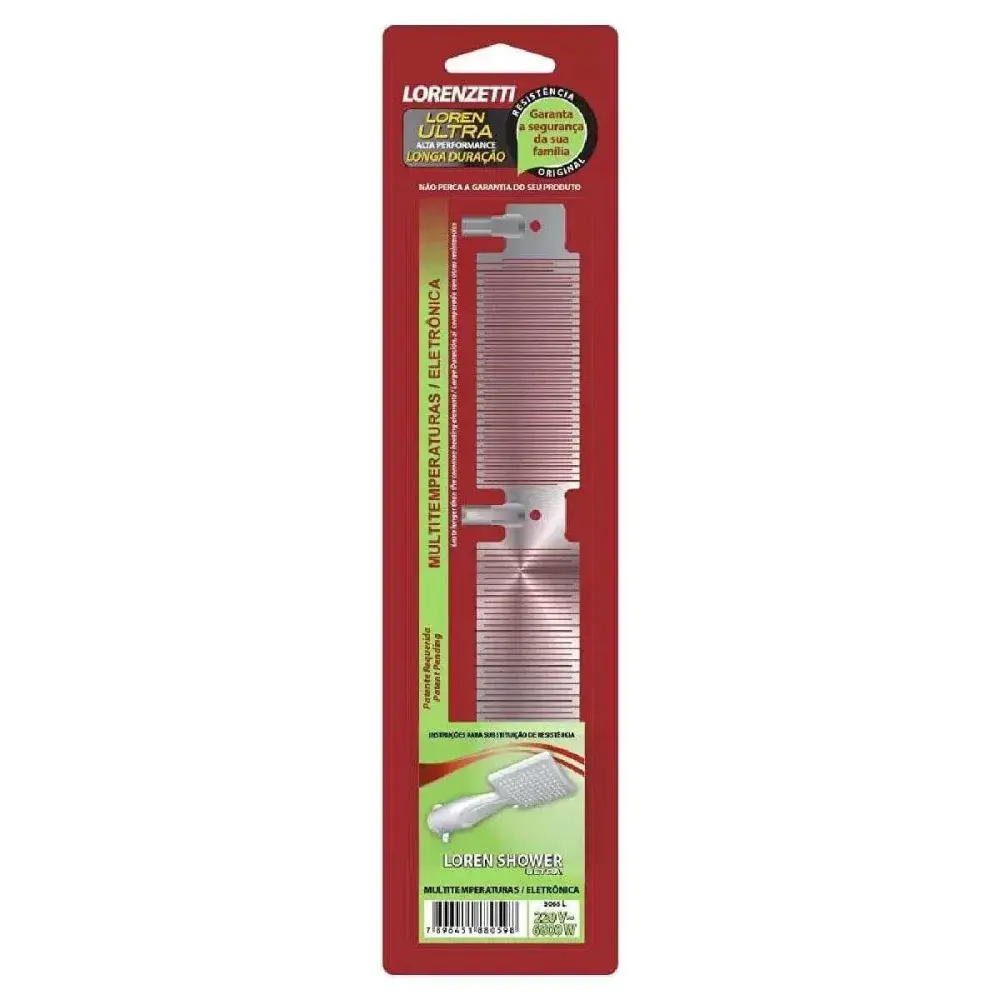Resistência de chuveiro ultra loren shower 6800W 220V lorenzetti Lorenzetti Duchas — fotografia 2
