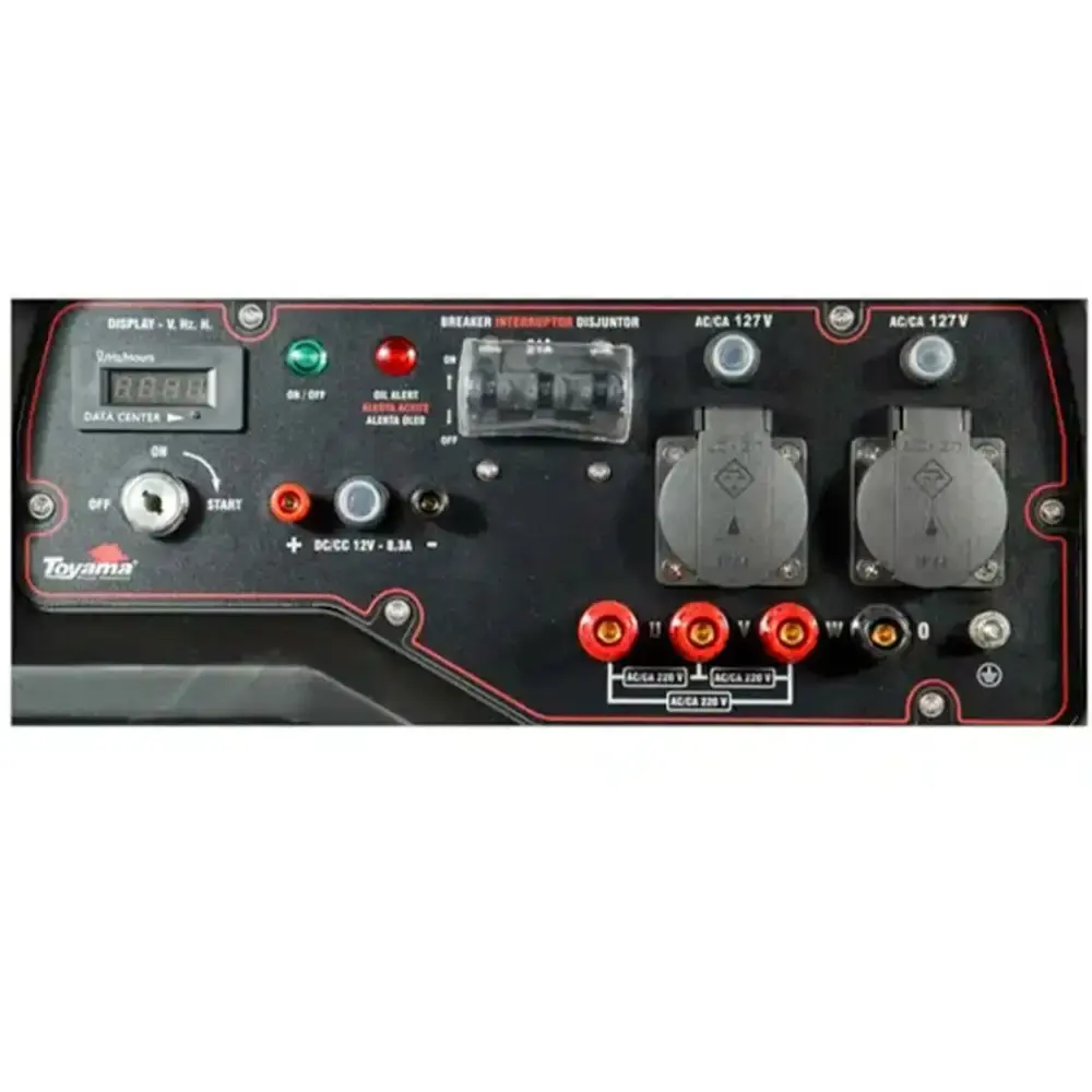 Gerador de energia à gasolina 11.25KVA trifásico com AVR TG10000CXE3 Toyama 220 V — fotografia 5