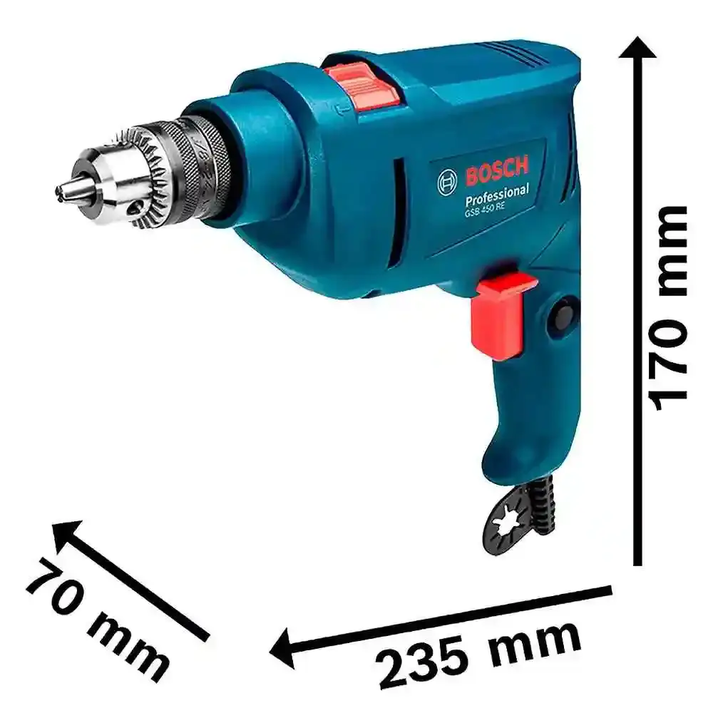 Furadeira de impacto 3/8 POL 450W GSB 450 RE Bosch 220 V — fotografia 3