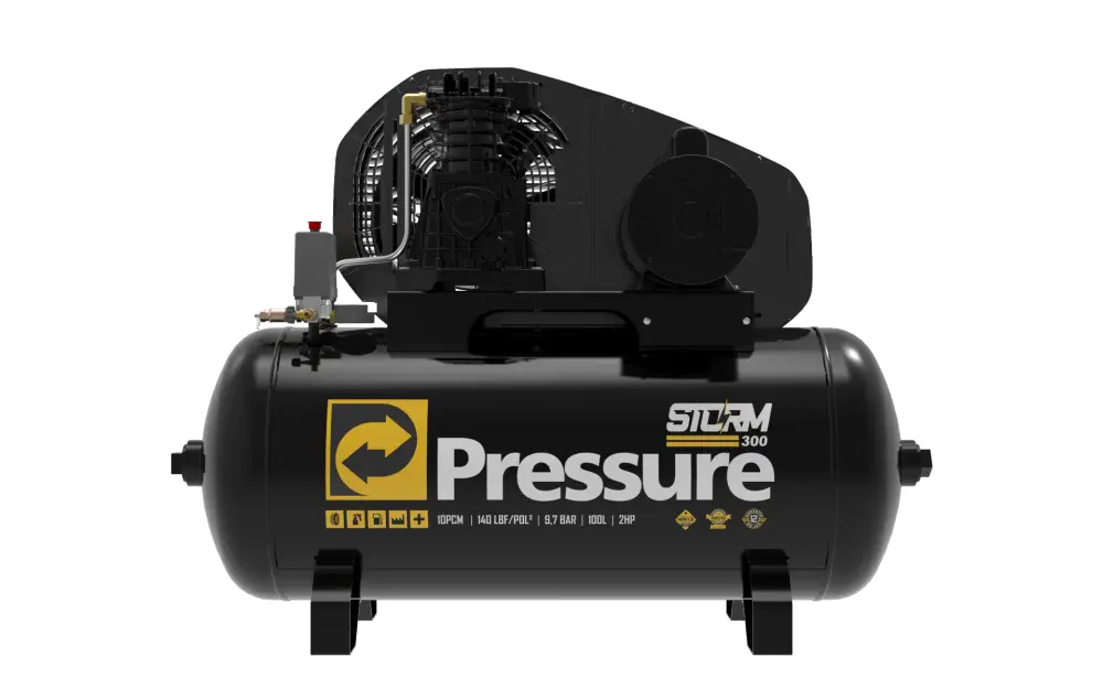 Compressor de ar storm 300 mono 110/220V 100L Pressure — fotografia de referência