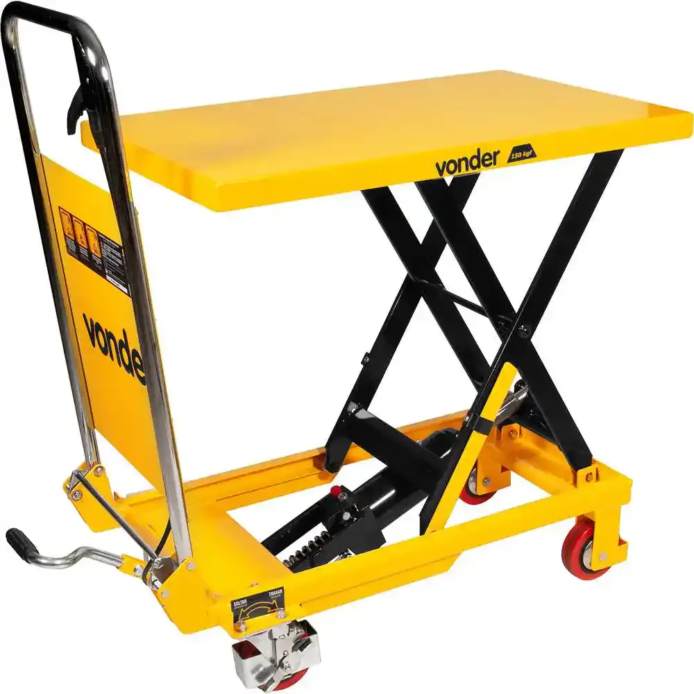 Mesa hidráulica pantográfica 150 KG MPP150 Vonder — fotografia de referência