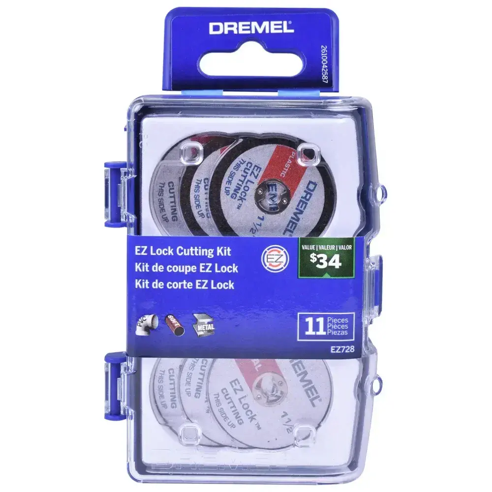 Kit para mini retífica 11 peç para corte ez lock Dremel — fotografia 6