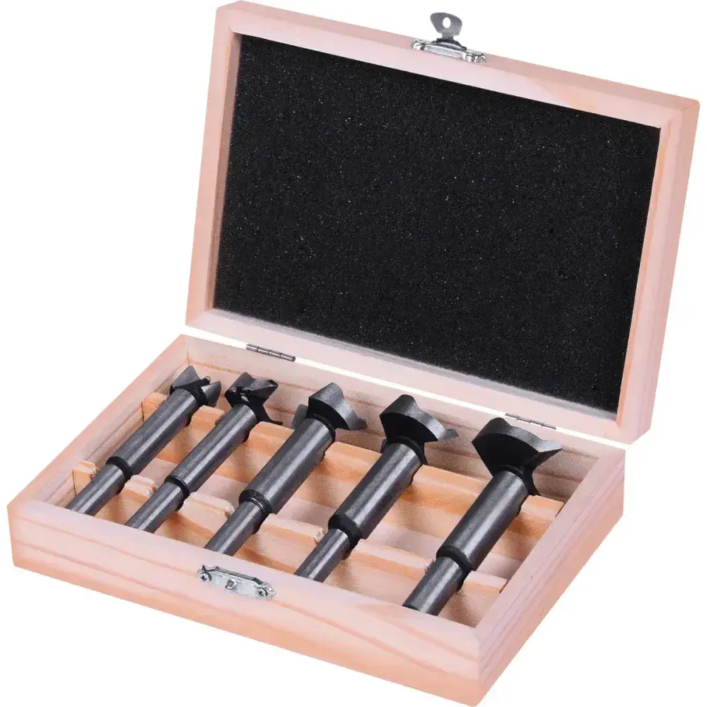 Kit de brocas forstner para madeira com 5 peç Worker — fotografia 8