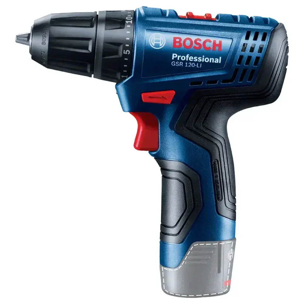 Furadeira parafusadeira a bateria gsr 120-LI 3/8” 12V Bosch — fotografia 4
