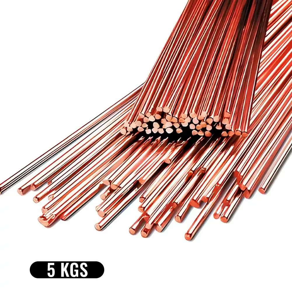 Vareta para solda TIG cobreado 2,5 MM caixa 5,0 KG ER70S-3 Evald — fotografia 4