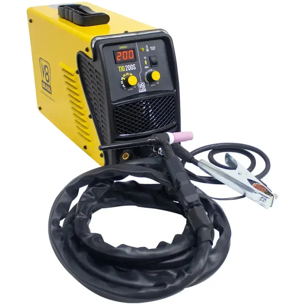 Máquina de solda inversora 200A tig mma 200S 220V V8 brasil — fotografia 7