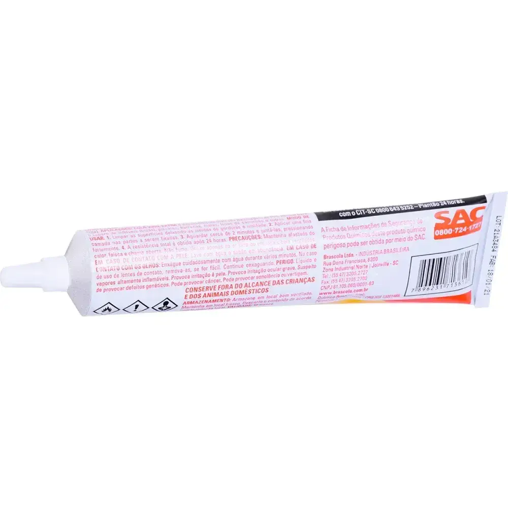 Cola vinil extra 75G Brascola — fotografia 7