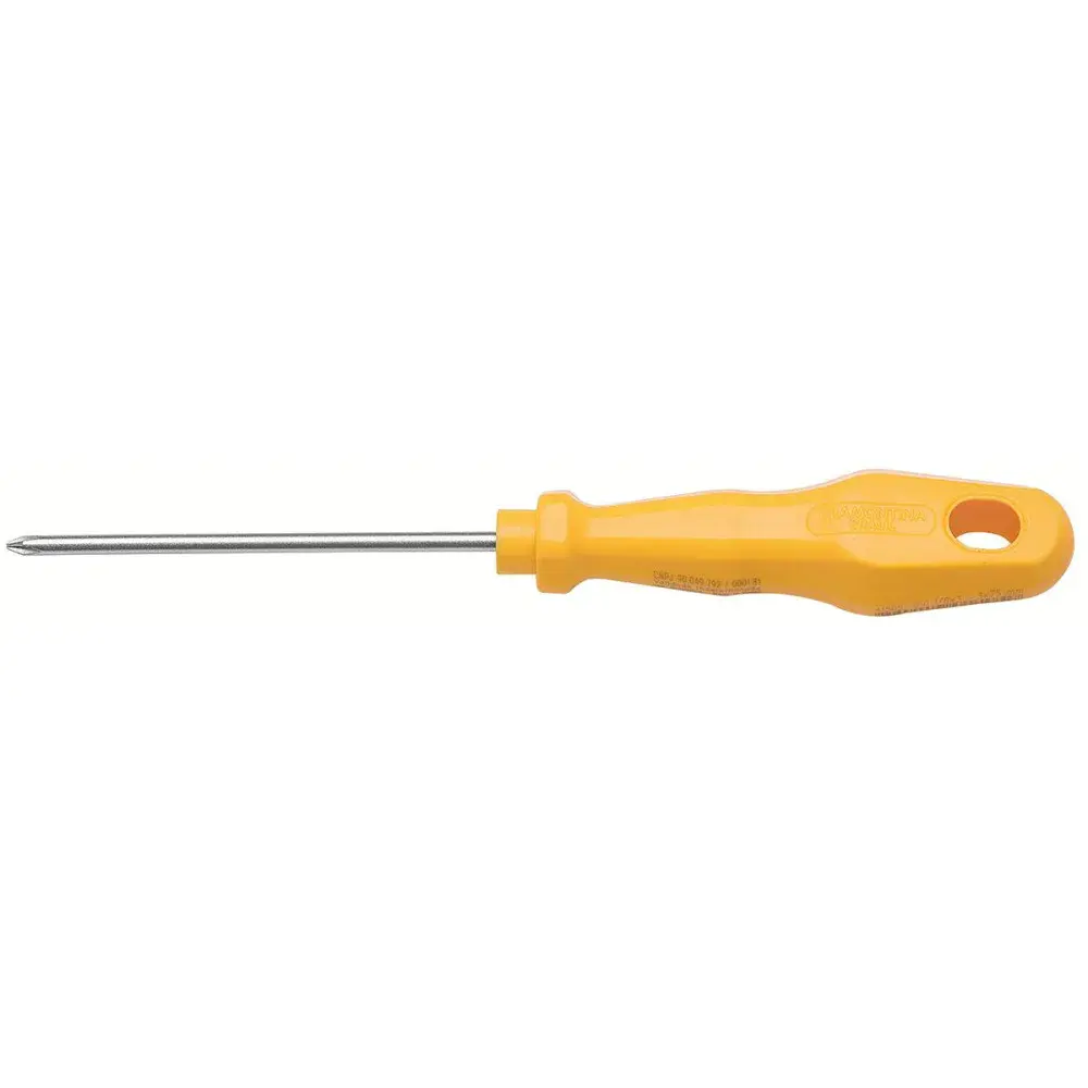 Chave de philips de ponta cruzada amarelo 1/8X3” Tramontina — fotografia de referência