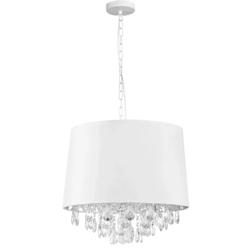 Lustre hemera 2XE27 branco Taschibra — fotografia de referência