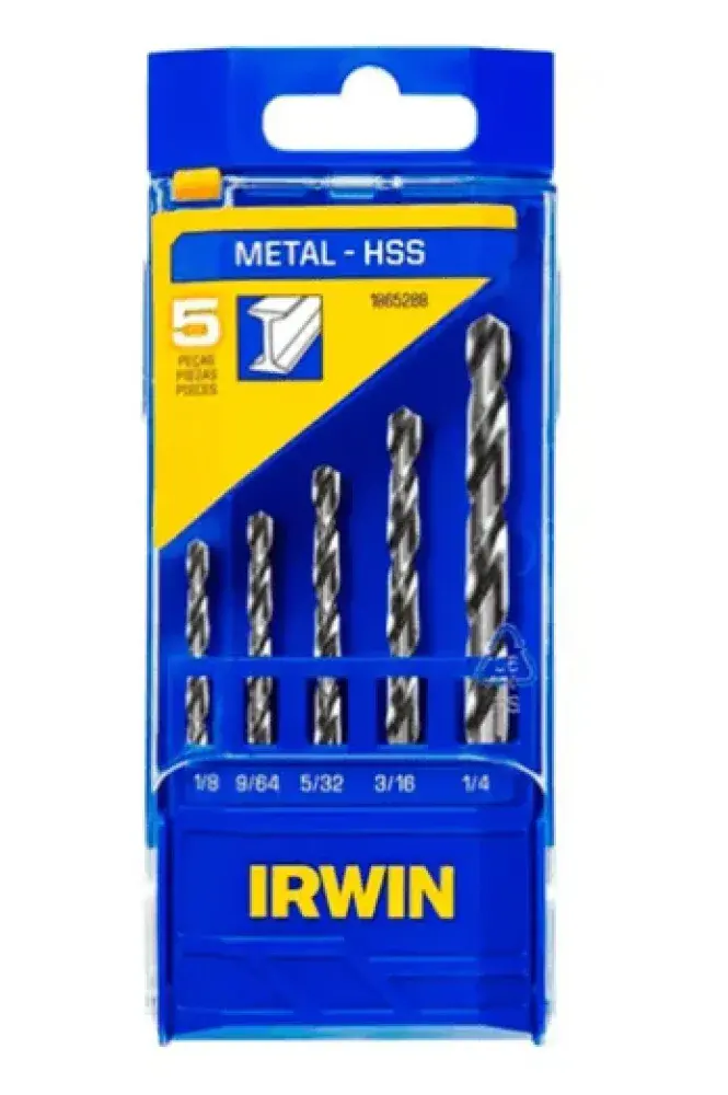 Jogo broca aco rapido 5PCS pol Irwin — fotografia de referência