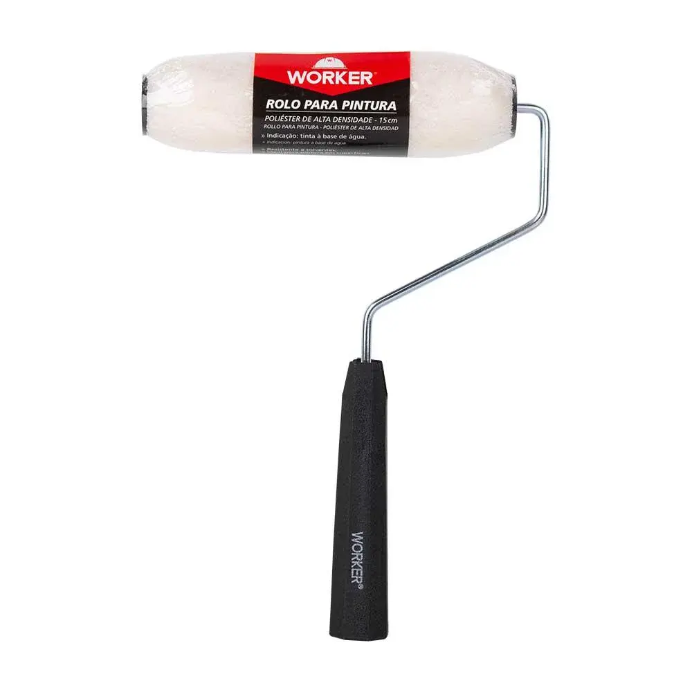 Rolo lã mista 15CM com suporte 432806 Worker — fotografia 4