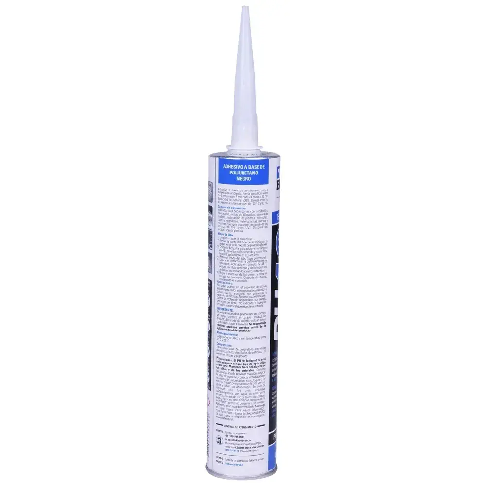 Selante de poliuretano preto PU40 310ML Tekbond — fotografia 7
