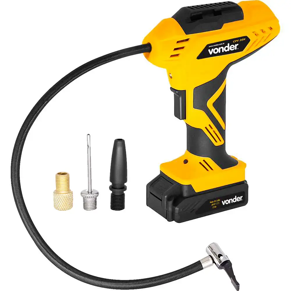 Compressor de Ar à bateria 20V Tipo Pistola CPV 20 VONDER Bivolt — fotografia de referência