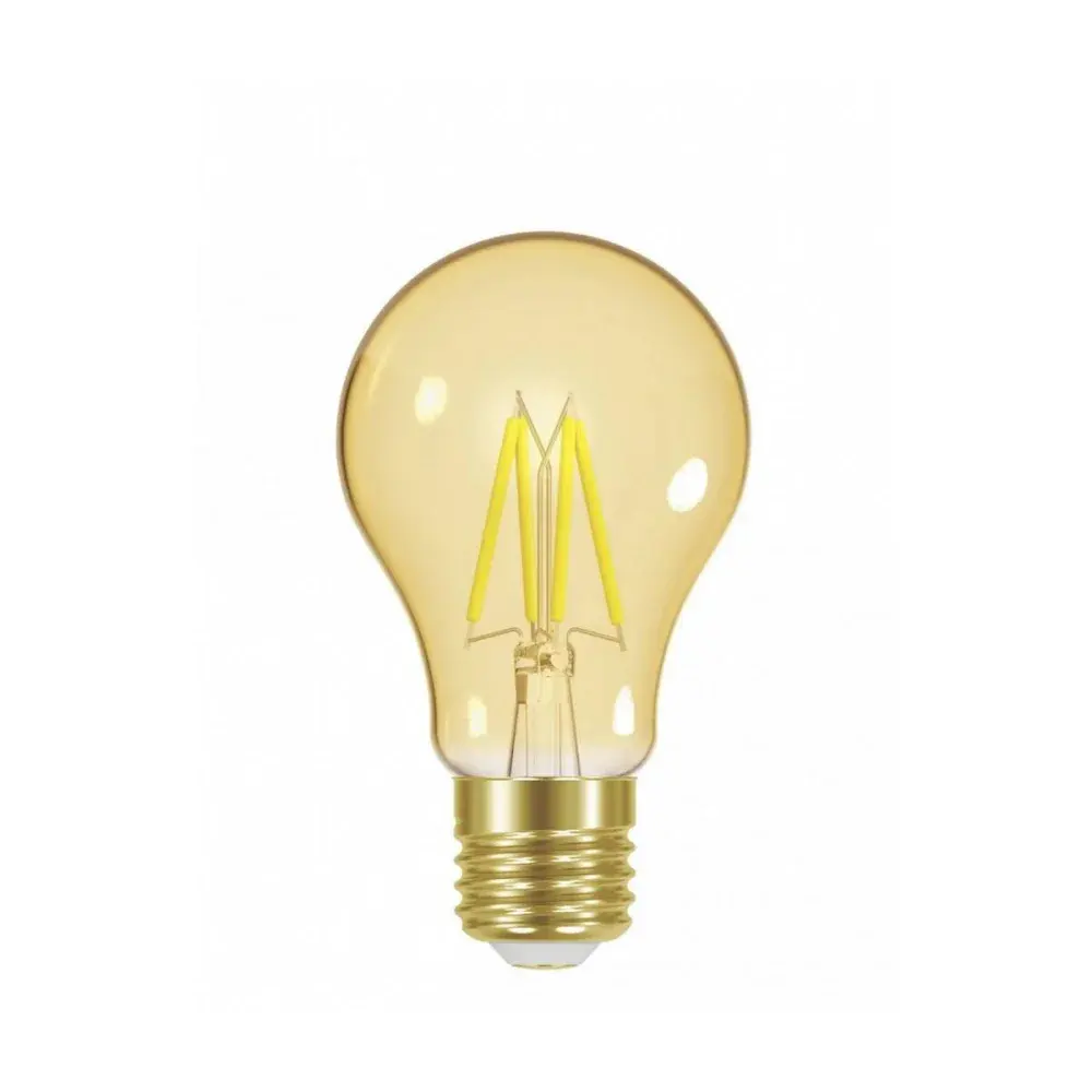 Lâmpada de led com filamento âmbar A60 4W biv Taschibra