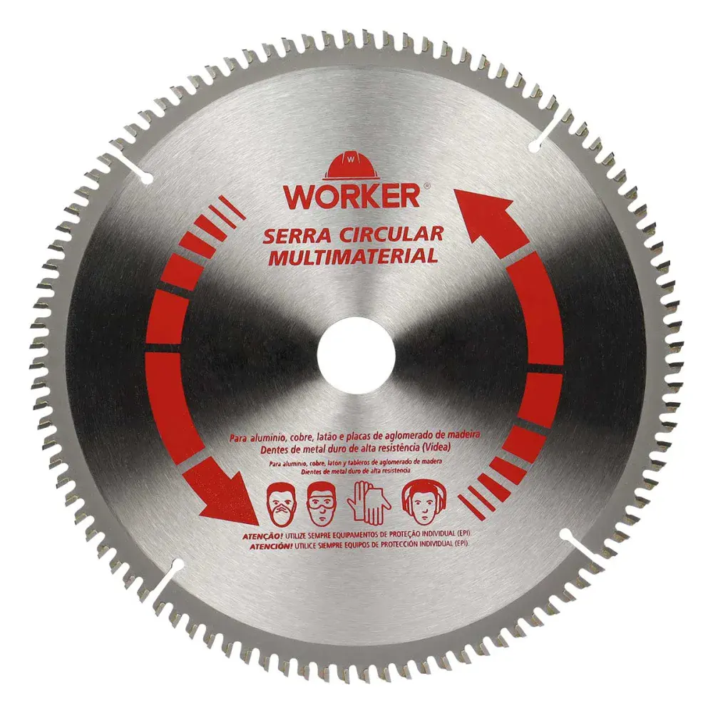 Disco de serra multimaterial 12 96 dentes 30MM Worker