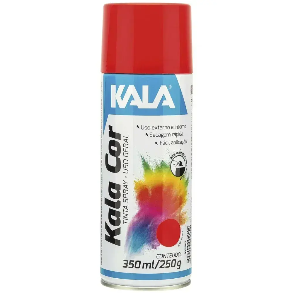 Tinta spray uso geral 350ML vermelho Kala — fotografia 2
