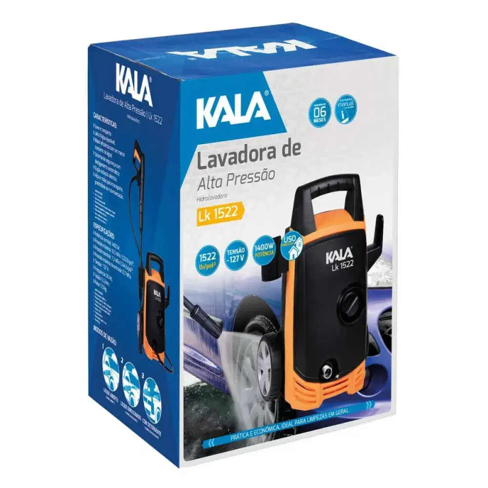 Lavadora de alta pressão LK1522 5L/MIN 1400W 220V Kala — fotografia 9