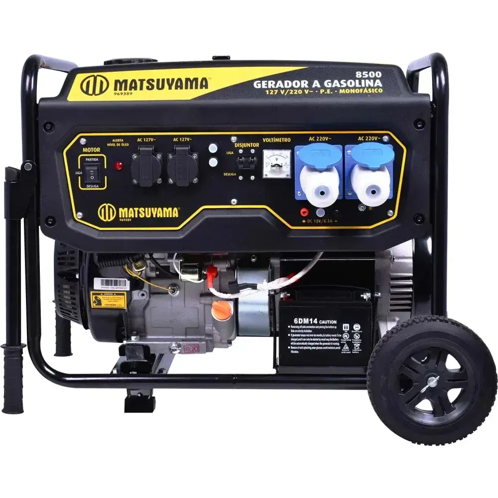 Gerador de energia à gasolina 8500W bivolt Matsuyama — fotografia 8