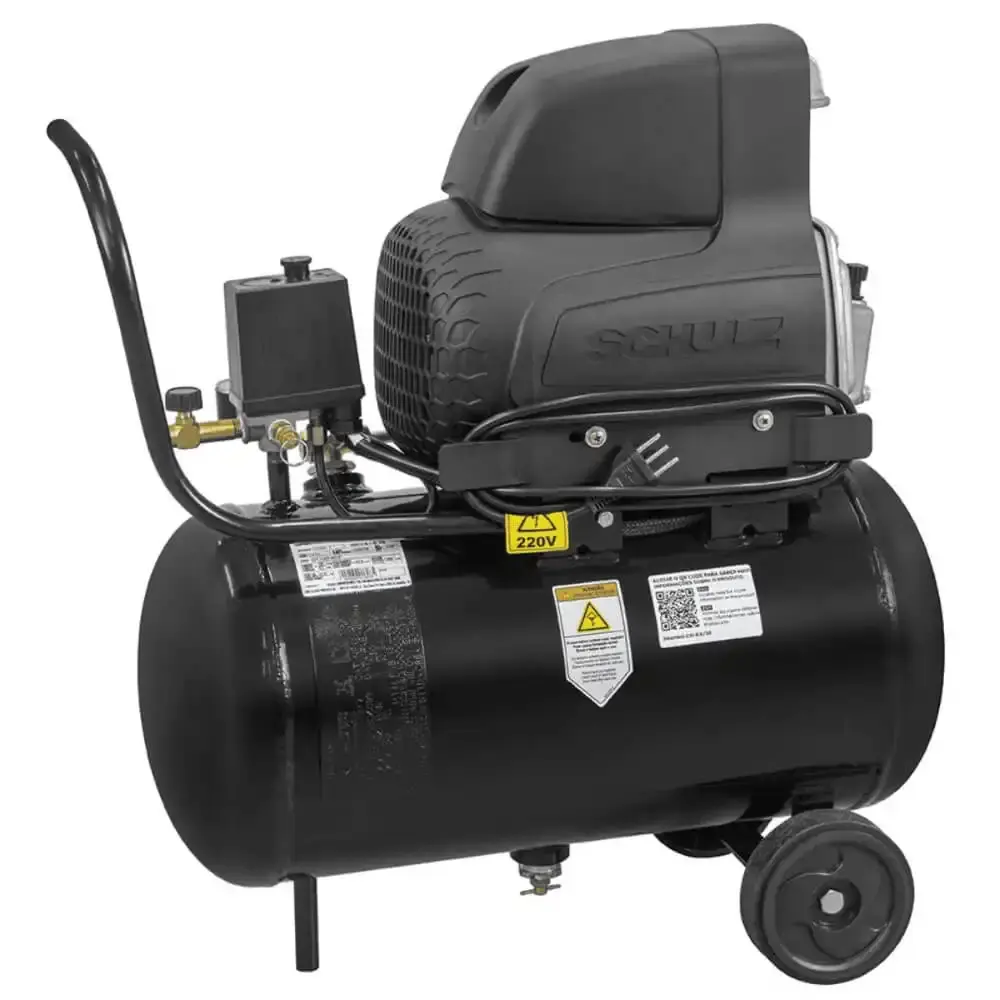 Compressor de Ar Schulz Pratiko 8,6PCM 25L 127V ou 220V CSI8,6/25 SCHULZ 220 V — fotografia 2