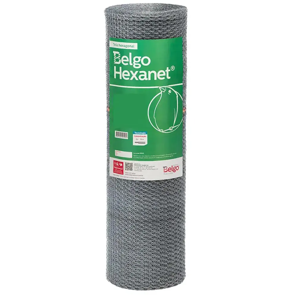 Tela viveiro galvanizada Belgo 1/2X24 0,80X50M — fotografia de referência